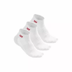 Wilson 2019 Men's White Quarter Sock 3 Pack SOCKS