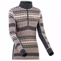 Kari Traa 2022 Women's Agnes Wool Half Zip Long Sleeve Winter Outerwear