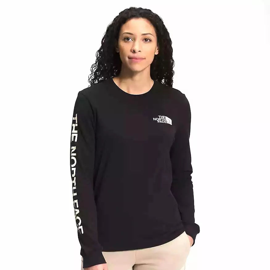 The North Face 2022 Women's Long Sleeve Brand Proud Tee Shirt 1 The North Face 2022 Women's Long Sleeve Brand Proud Tee Shirt