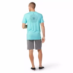 Smartwool 2022 Men's Merino Sport 150 Go Far, Feel Good Spokes Short Sleeve Graphic Tee Shirt Summer Clothing